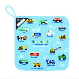 COLORFUL CANDY STYLE N8505310 Loop Towel, For Boys Kindergarten, Nursery School, Loop, Single Item, Accel Fully Open Working Car