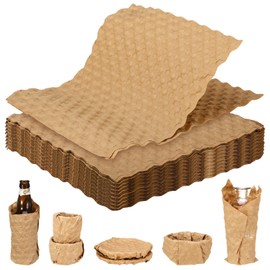 60 Sheet Paper Bubble Wrap, Cushioning Wrap 29 * 30 CM Packing Supplies for Storing Delicate Items Moving Shipping, Alternative to Plastic Bubble Filler for Moving Boxes