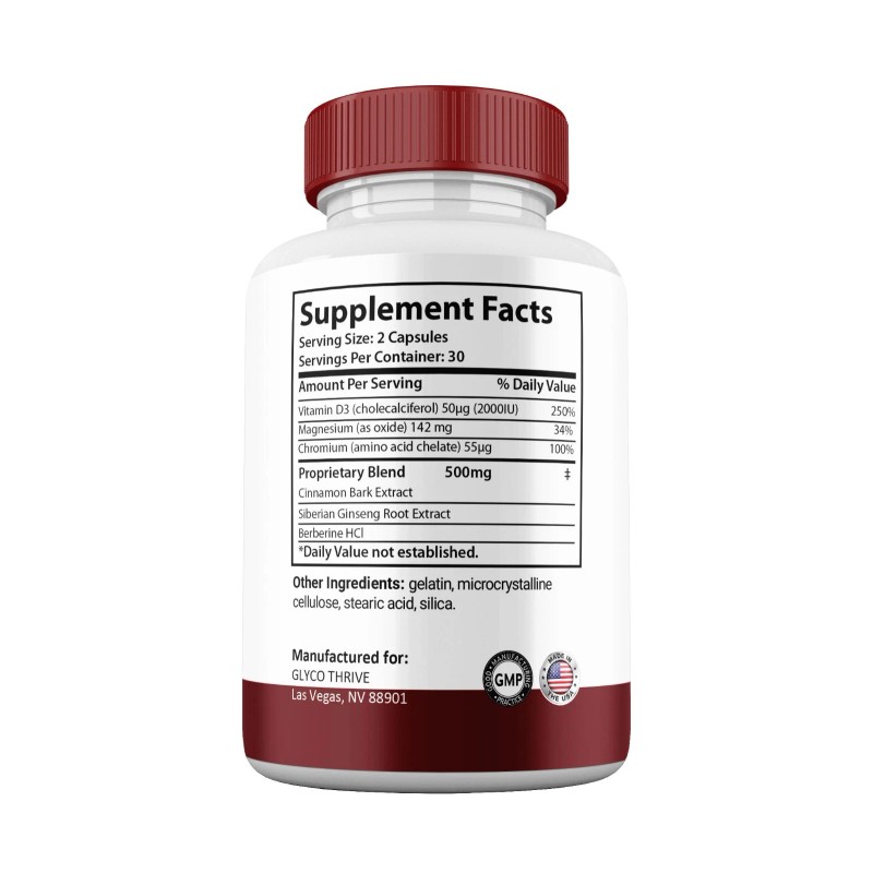 Glyco Thrive Balance Capsules, Max Strength, Glycogen Balance Formula (1