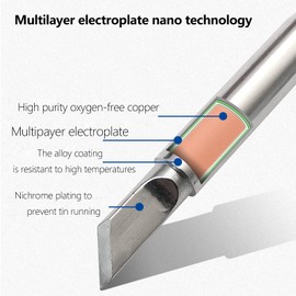 5Pcs Soldering Iron Tips, 900M Solder Tip Replacement, Solder Welding Replacement Tip Kit Use for Hakko, Radio Shack Solder Station etc (5PCS 900M-T-K)