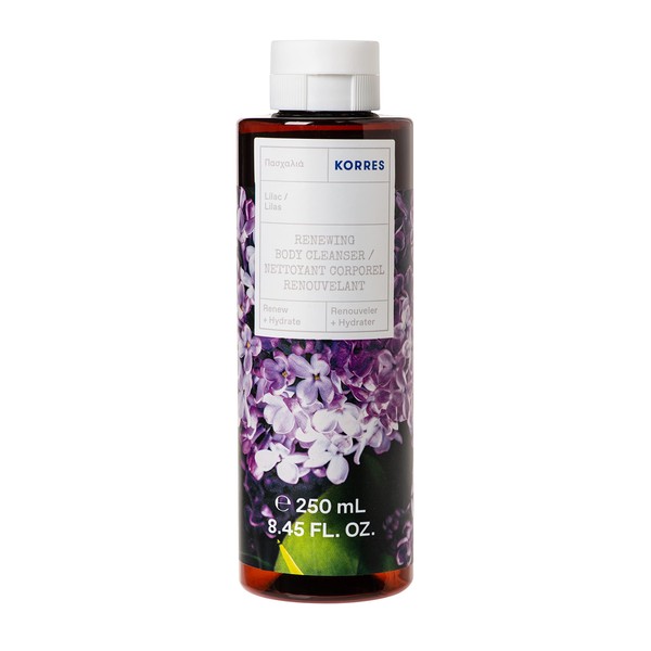 KORRES Lilac Revitalising Shower Gel with Active Aloe Vera Dermatologically Tested Vegan 250ml