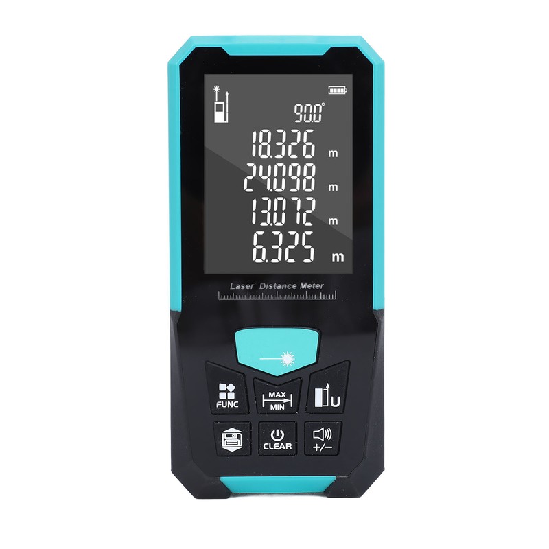 Laser Measure 0.05‑100m 2.4 Inch LCD Backlit Screen IP54 Waterproof