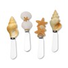 UPware 4-Piece Hand Painted Resin Handle with Stainless Steel Blade