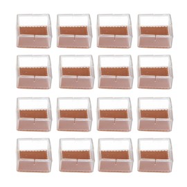 16PCS Chair Leg Floor Protector Anti Slip Silicone Furniture Leg Protector Thickened Transparent Soft Table Leg Cover