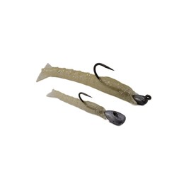 GET THUMPED Soft Shrimp Bodies, Saltwater Bait 3 Pack (unrigged) (Off White, 2.8")