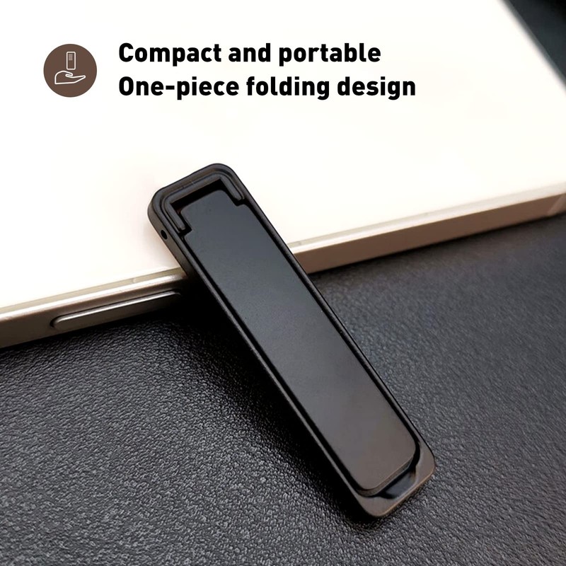 Wansurs [2 Pack] Mini Phone Kickstand Black Baking Paint Cell
