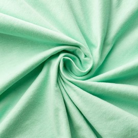 VelvetHome Fitted Sheet, 140 x 200 cm, 100% Combed Cotton, Made in the EU, Jersey Bed Sheet for Mattress Height up to 25 cm, Premium Quality, Beautiful Colours, Mint