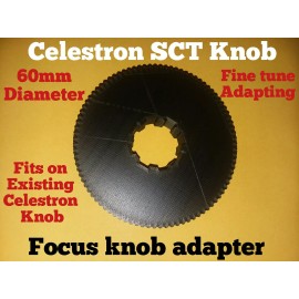 Spencer-3D Fine Focus Knob for Celestron SCT Telescopes 70mm Dia-fits over existing knob