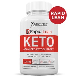 Justified Laboratories Rapid Lean Keto ACV Pills 1275 MG Stronger Than Gummies Keto Support 5 Bottles