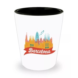 SpreadPassion Barcelona Travel Shot Glasses - Novelty Birthday Christmas Anniversary Gag...