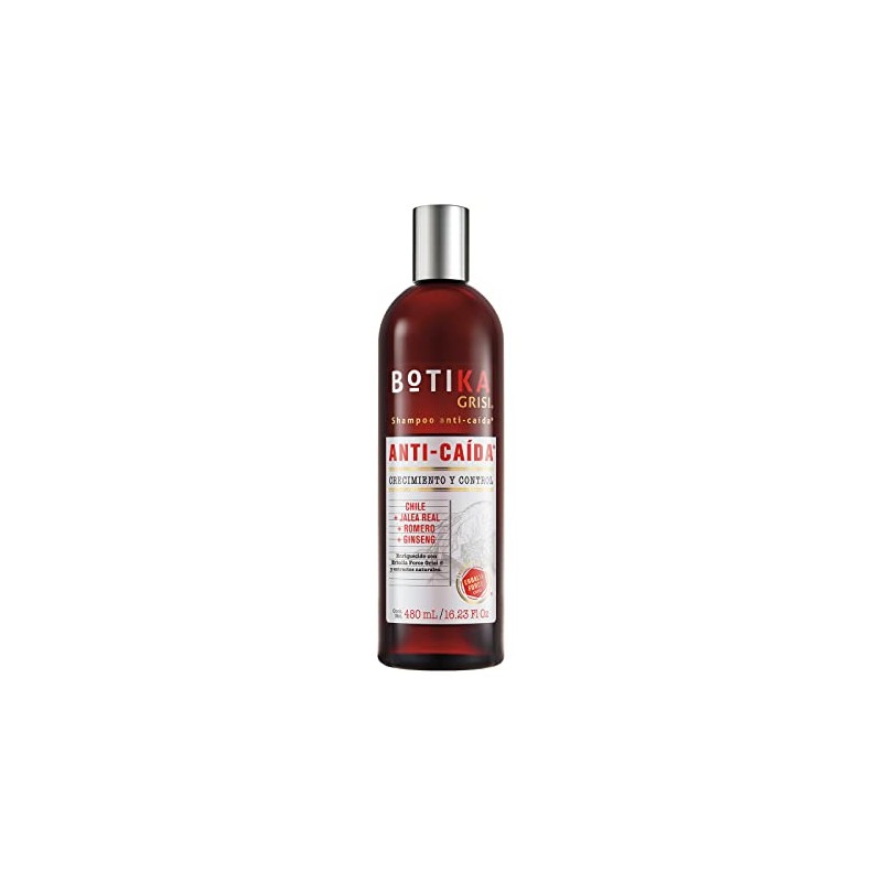 BOTIKA GRISI Shampoo Anticaída Natural con Jalea Real, 480 ml