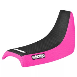 Yamaha PW 50  High Traction Gripper Seat Cover  PINK/BLACK standard #91