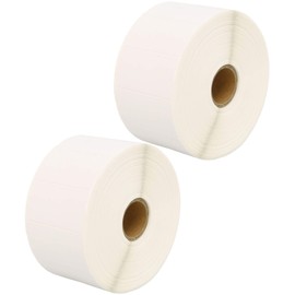 2,000 Compatible Zebra 50mm x 25mm White Direct Thermal Labels (1000 Labels per Roll) for Zebra Type Printers - Two Rolls