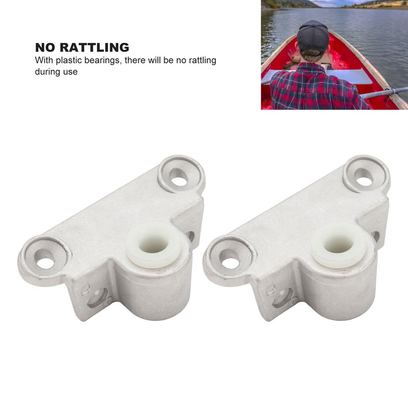 2pcs Boat Oar Rowlock 14mm Aluminum Shank Top Mount Rowlock