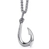 vicima Stainless Steel Fish Hook Necklace for Men, Maui Hook