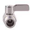 DERNORD 1/2" Stainless Mini Ball Valve Female x Male NPT