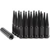 GAsupply 14x1.5 Spike Lug Nuts Black, M14x1.5 Spiked Lug Nut