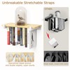 NANATI 2 Set of Floating Bookshelf with White Shelf Brackets,