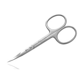 Cuticle Scissors Extra Fine Curved - Professional Beauty Scissors for Nails, Cuticles, Eyelashes, Mustache and beard - Manicure Scissors for Women (Cuticle Scissors)