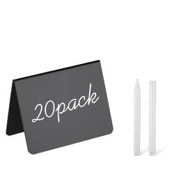 20 Pack 4"x3"Mini Chalkboard Signs for Chalk Sign for Food - Party - Buffet - Table Sign Chalkboard - Wedding - Bakery - Small Chalkboard Sign - Mini Chalkboard Signs for Food