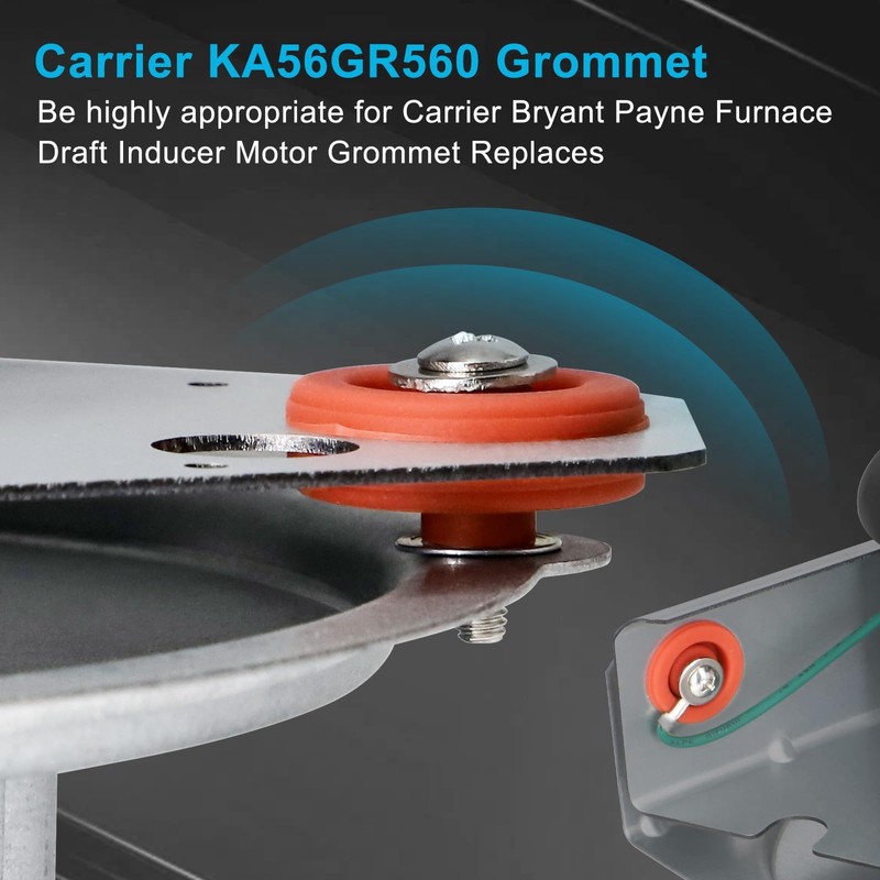 Criditpid 320887-751, 310316-751 Draft Inducer Motor, LA11AA005 Blower Wheel, KA56GR560