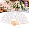Abanico Plegable, Flor De Encaje Abanico Plegable Abanico Hecho A