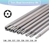 Teocpai 8Pcs Torx Security Screwdriver Bits Set 200mm Magnetic Torx