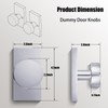 ToPToToo Dummy Door Knobs Interior, Inactive Door Knobs for Closet,