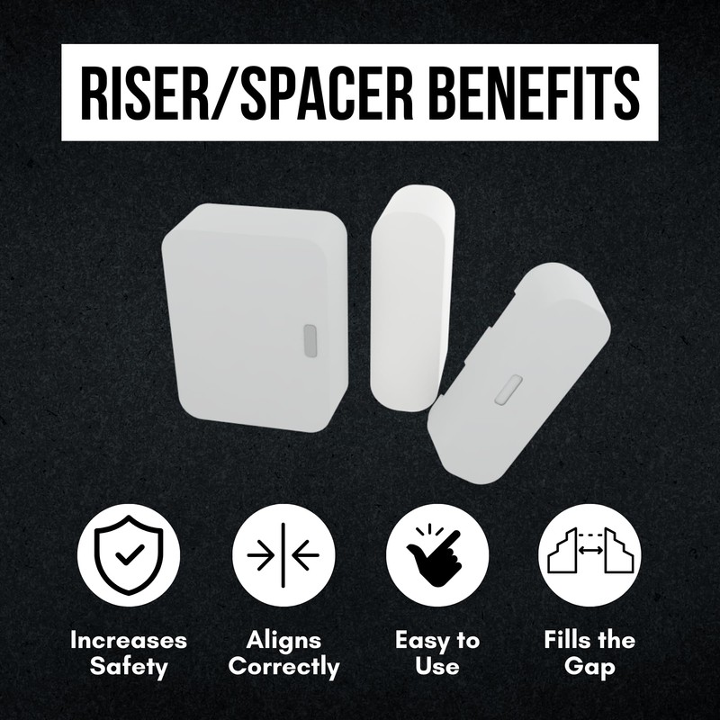 Magnet Riser Compatible with SimpliSafe | Alarm Contact Spacer with
