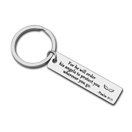 Bible Verse Keyring Christian Gift for Women Men Religious Faith Gifts Easter Prayer Christian Jewelry Inspirational Easter Prayer Gift Religious Gift for Birthday Graduation Christmas Thanksgiving