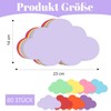 Pack of 80 Presentation Cards Cloud 14 x 23 cm