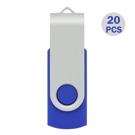 VICFUN Memoria USB de 8 G 16 G con Memoria Flash USB de 8 G y USB 2.0, Azul, 16GB-20PACK