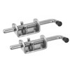 sourcing map Barrel Bolt Latch, 2Pcs 12x165mm - Stainless Steel