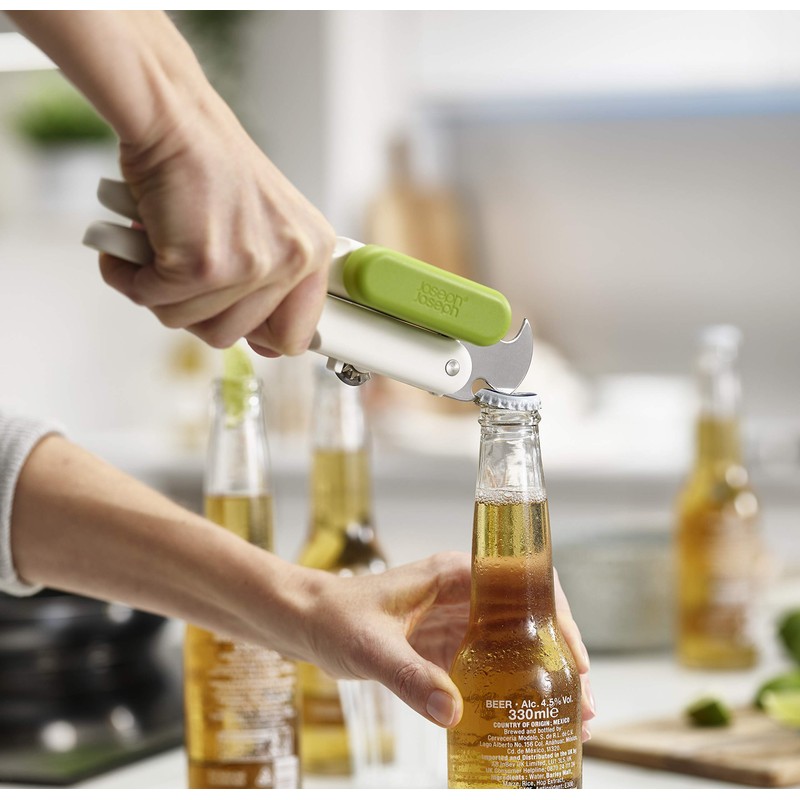 Joseph Joseph Pivot 3-in-1 Can Opener with bottle opener and ring