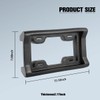 Zpana Car License Plate Bumper Guard, Rattle Proof License Plate