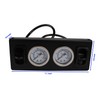 Dual Air Gauge Controller Panel Paddle Valve Gauge with Paddle