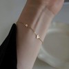 mellowact Bracelet, Anklet, Surgical Stainless Steel, Hypoallergenic, Heart Plate, Small,