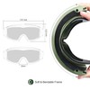 XaegisTac Airsoft Anti fog Goggles Adjustable Military Tactical Glasses with