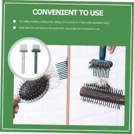 PACKOVE 2pcs Hair Brush Cleaner Comb Hollow Design for Easy Hair Removal Suitable for Lightweight Cleaning Tool