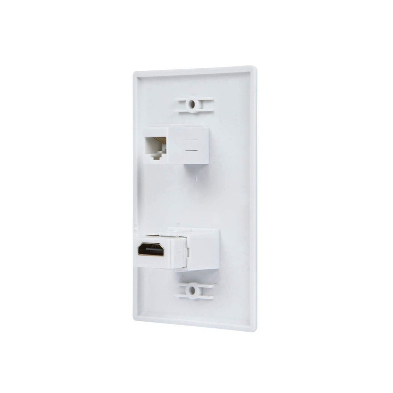 Monoprice Recessed HDMI Wall Plate, with 1 HDMI F/F Adapter