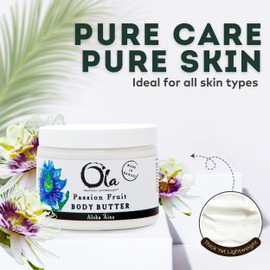 Tropical Apothecary Tropical Apothecary OLA Passion Fruit Body Butter C Moisturizing with Pure Coconut Oil and Hawaiian Plant Extracts - Ideal for Dry Skin - 2.1oz
