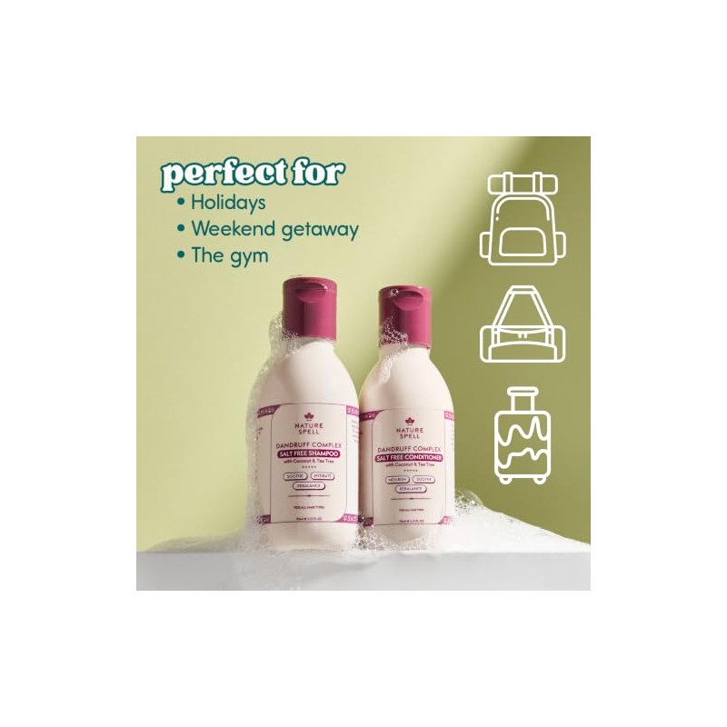 Nature Spell Dandruff Complex Travel Size Duo, Shampoo & Conditioner