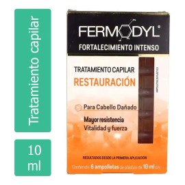 Tratamiento Capilar Fermodyl Fortalecimiento Extremo 6 Ampolletas de 10ml