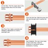 (WDAISY 12 Pack) 1/2 Inch Press End Cap, Copper Pipe