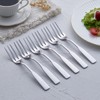 FULLYWARE 3-Tine Fork, Stainless Steel 7.6” Dinner Silverware Fork, Metal