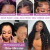 SICNPRW 28 Inch Deep Wave 13x6 Lace Front Wigs Human