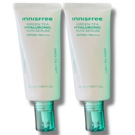 Innisfree Green Tea Hyaluronic Acid Moisture Sun Serum 50ml x 2 / 이니스프리 그린티 히알루론산 수분 선세럼 50ml 2개