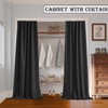 RoomDarkning Room Divider Curtains with Ceiling Track, 95% Blackout Heavy