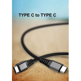 IFLASH USB C to USB C Cable, 3A, 60W Fast Charge, USB Type-C to Type C Charger Durable Braided Cord Compatible with/for Galaxy S20 S10 S8 S9 Plus, Nexus 6P (Black, 1 Foot)