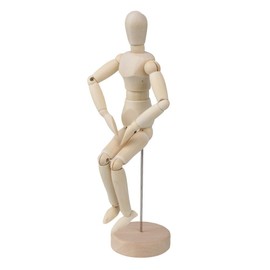 5.5 Inch Artist Wooden Manikin Human Mannequin Flexible Joints Posable Lay Painting Drawing Model